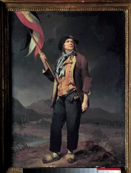 Porträtt av sångaren Simon Chenard