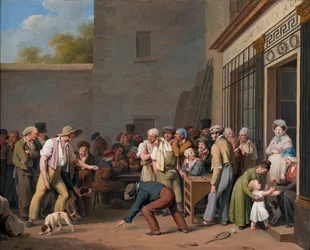 Louis-Léopold Boilly - Spelet om tunnan