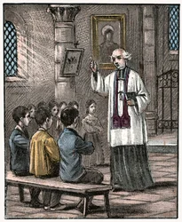 Första nattvarden, ca 1880 (tryck)