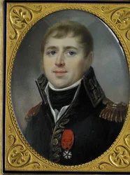 Carel Hendrik Ver Huell (1764-1845), viceamiral för den bataviska flottan och minister för Bataviska republikens flotta, bärandes officerskorset från Hederslegionen, som tilldelades honom 1804