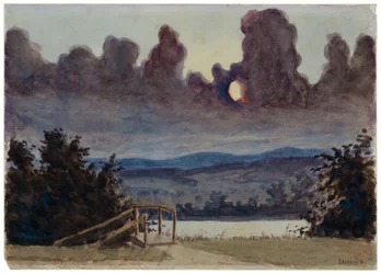 Mörka moln, ca 1901 (akvarell  blyerts på papper)