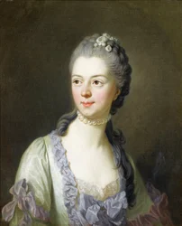 Porträtt av prinsessan Ekaterina Dmitrievna Golitsyna (Galitzine) - Porträtt av Ekaterina Dmitrievna Golitsyna (1720-1761), född Cantemir par Van Loo, Louis Michel (1707-1771)