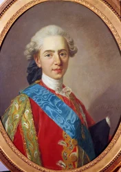 Porträtt av Ludvig XVI, kung av Frankrike sedan hertig av Berry (1754-1793) Målning av Louis Michel van Loo (1707-1771) 1769 Sön. 0,64 x 0,49 m