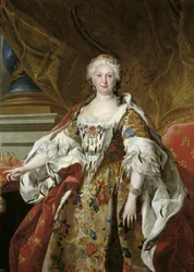 Spanska: Isabel Farnesio, reina de España Officiellt porträtt av drottning Isabel de Farnesio