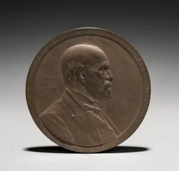 Medalj: Abram Stevens Hewitt, 1875-1925.