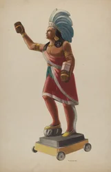 Cigarrbutik indisk, 1938.