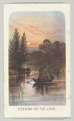 Evening on the Lake, från serien, Views in Central Park, New York, del 3, 1864.