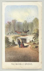 The Marble Bridge, Near the Lake, från serien, Views in Central Park, New York, del 3, 1864.