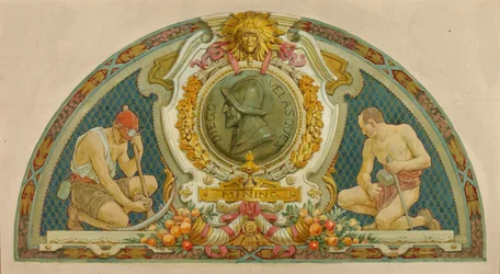 Gruvdrift (studie för lunette, Old Senate Office Building)