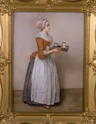 La cioccolata (varm choklad), kopia efter originalet av Jean-Étienne Liotard (1702–89)
