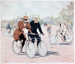 Tandem - teckning av L. Vallet