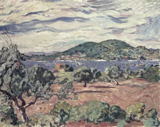 Bay of Antheor, ca 1906-07 (olja på duk)