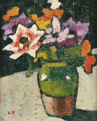 花瓶の花; スウェーデンの花瓶の花の花束