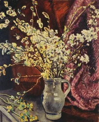 Kanna av blommiga grenar; Kanna med blommande grenar