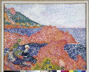 Red Rocks vid Agay, spetsen av Cap Roux