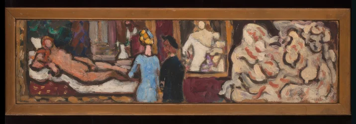 Studier av Tizians Venus från Urbino och av flora, utförda under utställningen "Italiensk konst" i Petit Palais.