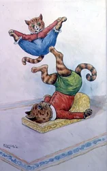 Cats Cavorting