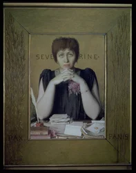 Porträtt av Severine (Caroline Remy) (1855-1929)