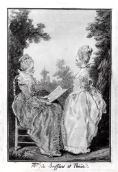 Madame la Comtesse de Boufflers och Thérèse, mitten av 1760-talet.