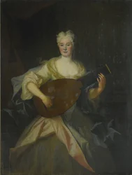 Porträtt av Anna Constantia, grevinna av Cosel 1680-1765, född von Brockdorff
