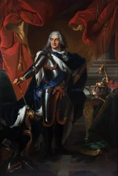 Porträtt av Fredrik Augustus av Polen och Sachsen 1670-1733