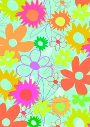 Blandade blommor (digitala)