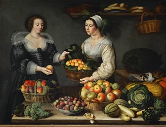 La marchande de fruits et baljväxter - Grönsakshandlaren ...