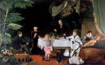 Lunchen i konservatoriet, 1877