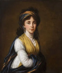 Porträtt av grevinnan Anna Grigoryevna Belosselsky-Belozersky 1773-1846, 1798.