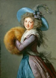 Porträtt av Madame Molé-Raymond, 1786.