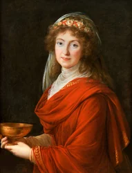 Porträtt av grevinnan Siemontkowsky-Bystry, 1793.