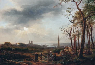 Utsikt över staden Saint-Pol-de-Léon