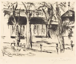 Tiergarten tågstation (domstol med träd)