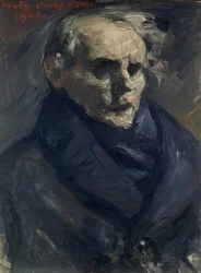 Porträtt av målaren Bernt Grönvold. 1923