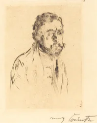 porträttstudie H. St. Porträttstudie av H. St., 1920.