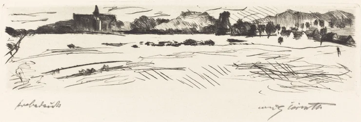 Landskap med sanddyner, 1917.