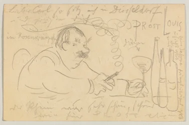 Lovis Corinth till Carl Strathmann: vykort, poststämplat 13 september 1907