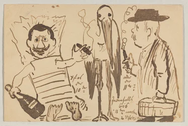 Lovis Corinth till Carl Strathmann: vykort, poststämplat 3 september 1902