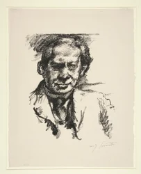Porträtt av Arno Holz