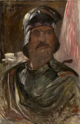Självporträtt i rustning, 1911.