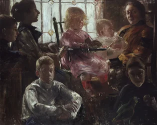 Målaren Fritz Rumpfs familj