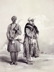 En Zemindar och en Puthan, 1844