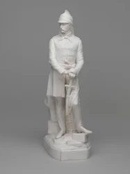 Parian ware-statyett av löjtnant (senare major) William Hodson