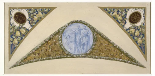 Skiss till festivaltrappan i Paris stadshus: Gemini, mellan 1888 och 1898 (olja)