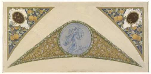 Skiss till festivaltrappan i Paris stadshus: Lejon, mellan 1888 och 1898 (olja)