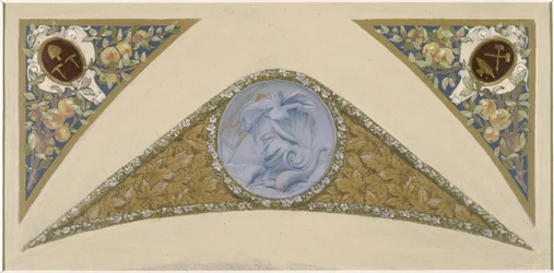 Skiss till festivaltrappan i Paris stadshus: Poisson, mellan 1888 och 1898 (olja)