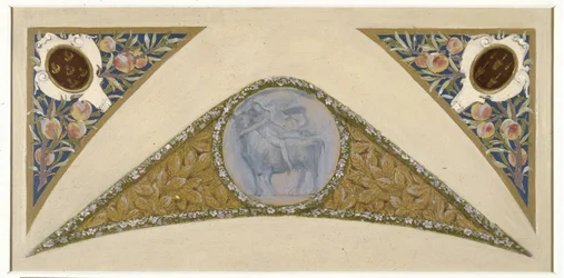 Skiss till den festliga trappan i Hôtel de Ville de Paris: Bull, ca 1888 -1898 (olja på kalkerpapper)