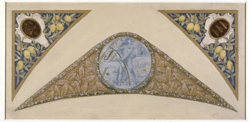 Skiss till Fêtes-trappan i Paris stadshus: Cancer, mellan 1888 och 1898 (olja)