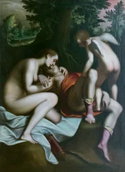 Adonis död, före 1585, Luca Cambiaso (olja på duk)