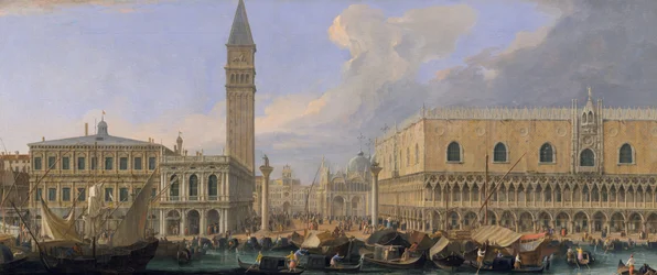 Molo, Venedig, från Bacino di San Marco, ca 1709